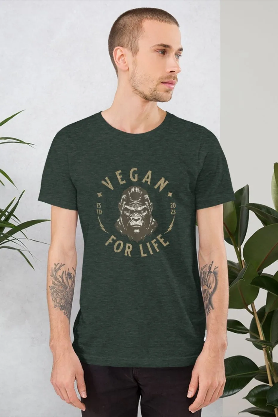 Vegan For Life - Unisex vegan t-shirt