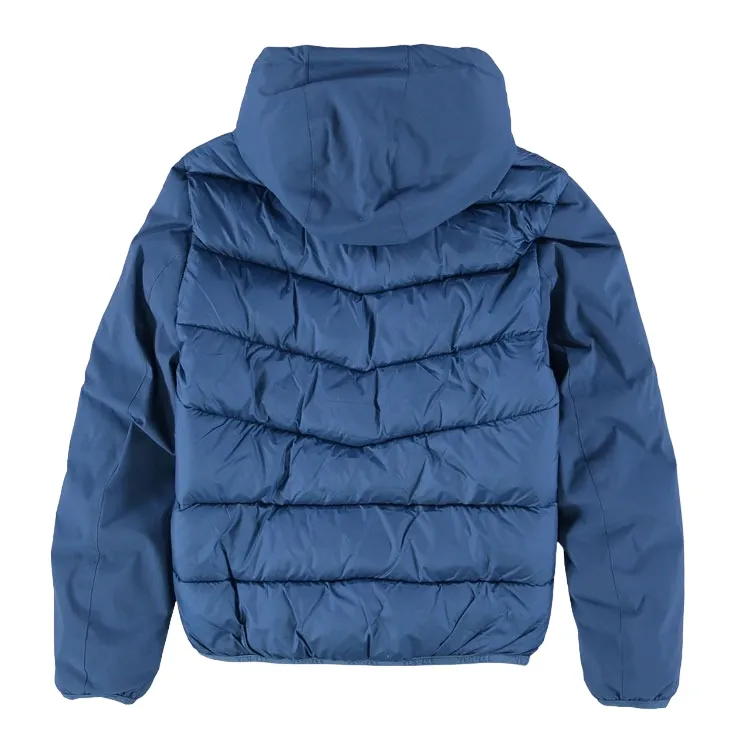 Yes Zee boy's down jacket with quilted hood 2035 J876 Q6JJ Q696 blue